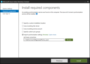 Azure Ad Connect Export and Import - Mr T-Bone´s Blog