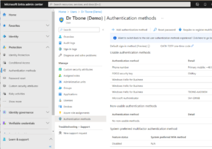 Admin can now change default Entra ID MFA method - Mr T-Bone´s Blog