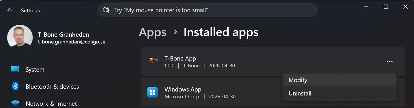 Wrap any PowerShell script to Add Remove Programs - Mr T-Bone´s Blog