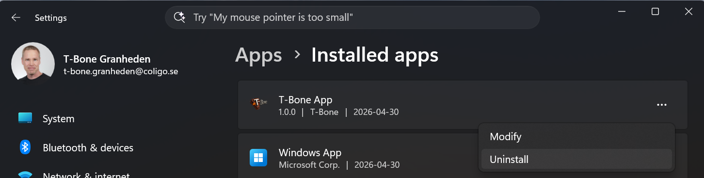 Wrap any PowerShell script to Add Remove Programs - Mr T-Bone´s Blog