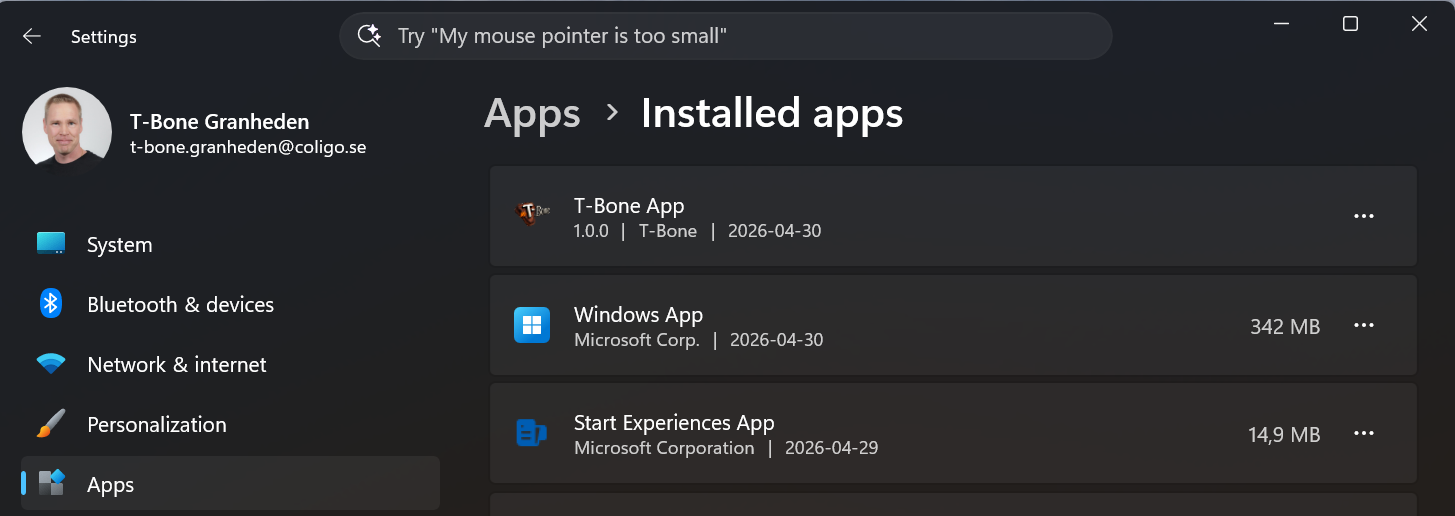 Wrap any PowerShell script to Add Remove Programs - Mr T-Bone´s Blog